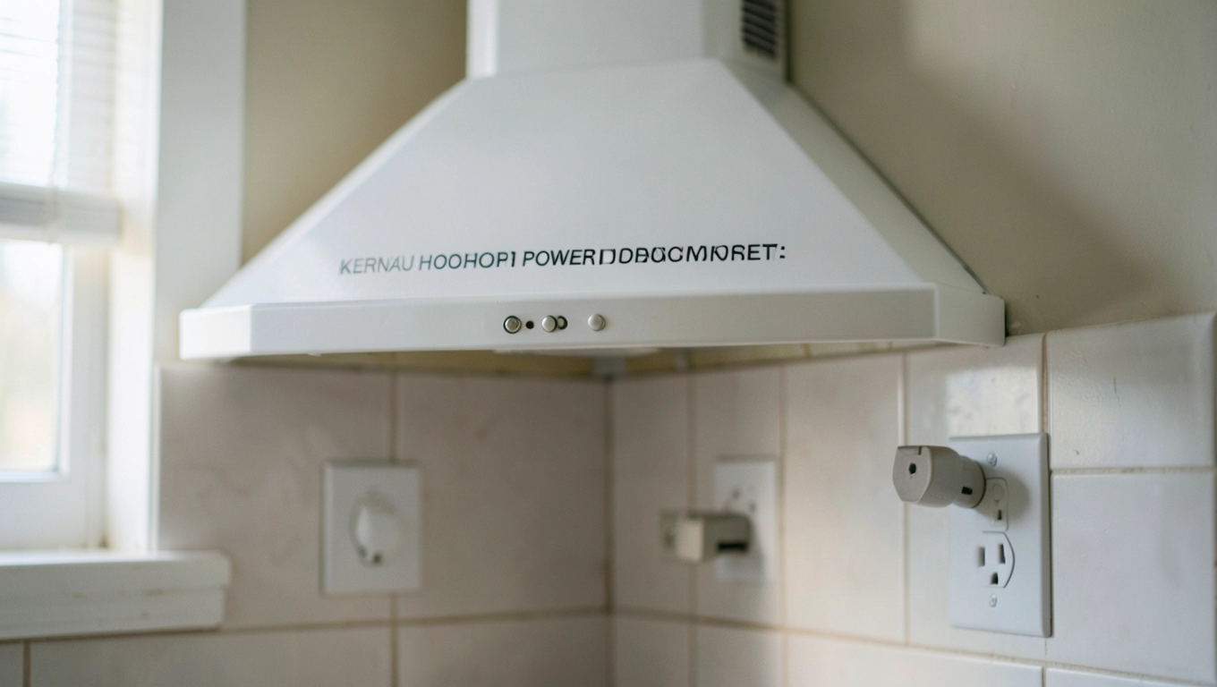 Odłączenie zasilania okapu Kernau przed instalacją